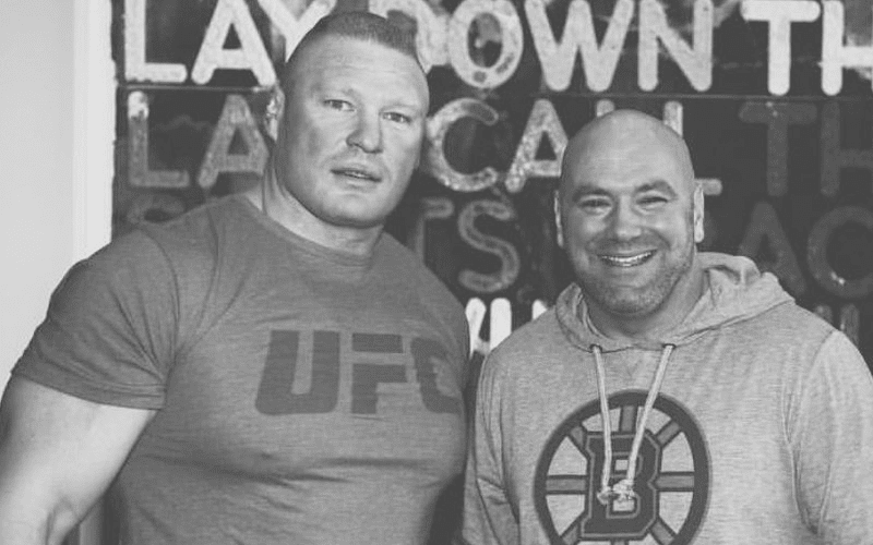 Dana White Shares New Photo of Brock Lesnar Wearing UFC T-Shirt