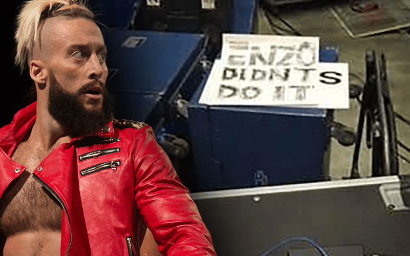 Enzo Amore Sign Confiscated on During Monday’s RAW