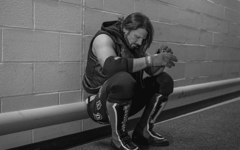 AJ Styles Being Examined Backstage at RAW