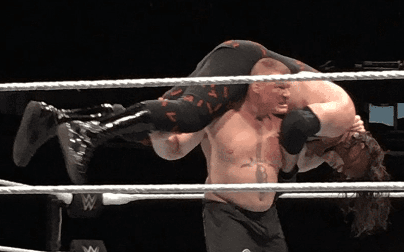 Footage of the Entire Brock Lesnar vs. Kane Match