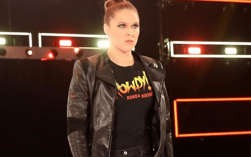 Ronda Rousey Backstage at NXT Tapings