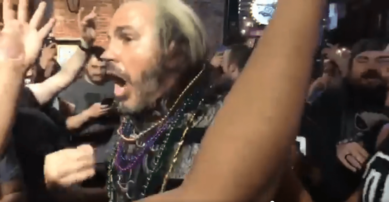 Matt Hardy Visits Bourbon Street & Gets “Energized” By Huge Mob of Fans