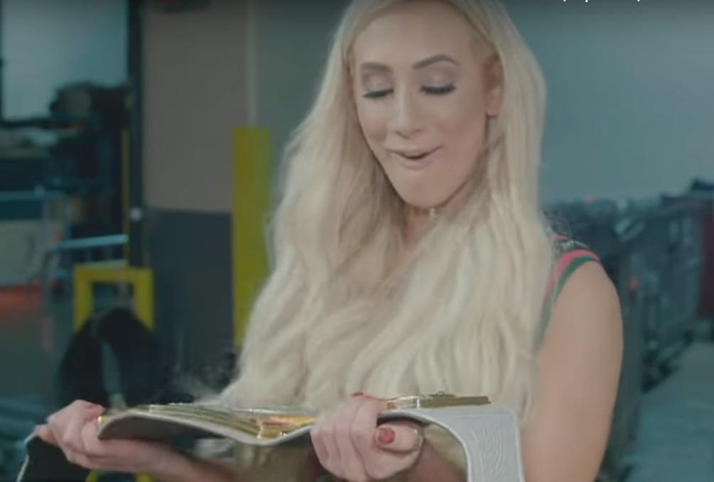 Watch Carmella’s Reaction To Her Custom SmackDown Woman’s Championship