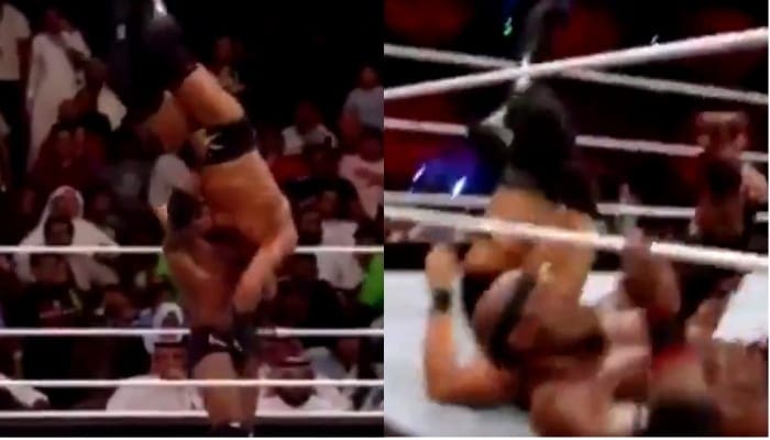 Watch Bobby Lashley Nearly Break Big Cass’ Neck At The Greatest Royal Rumble