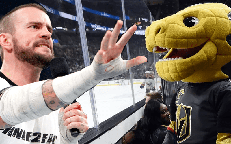 CM Punk Starts Feud With Vegas Golden Knights Mascot