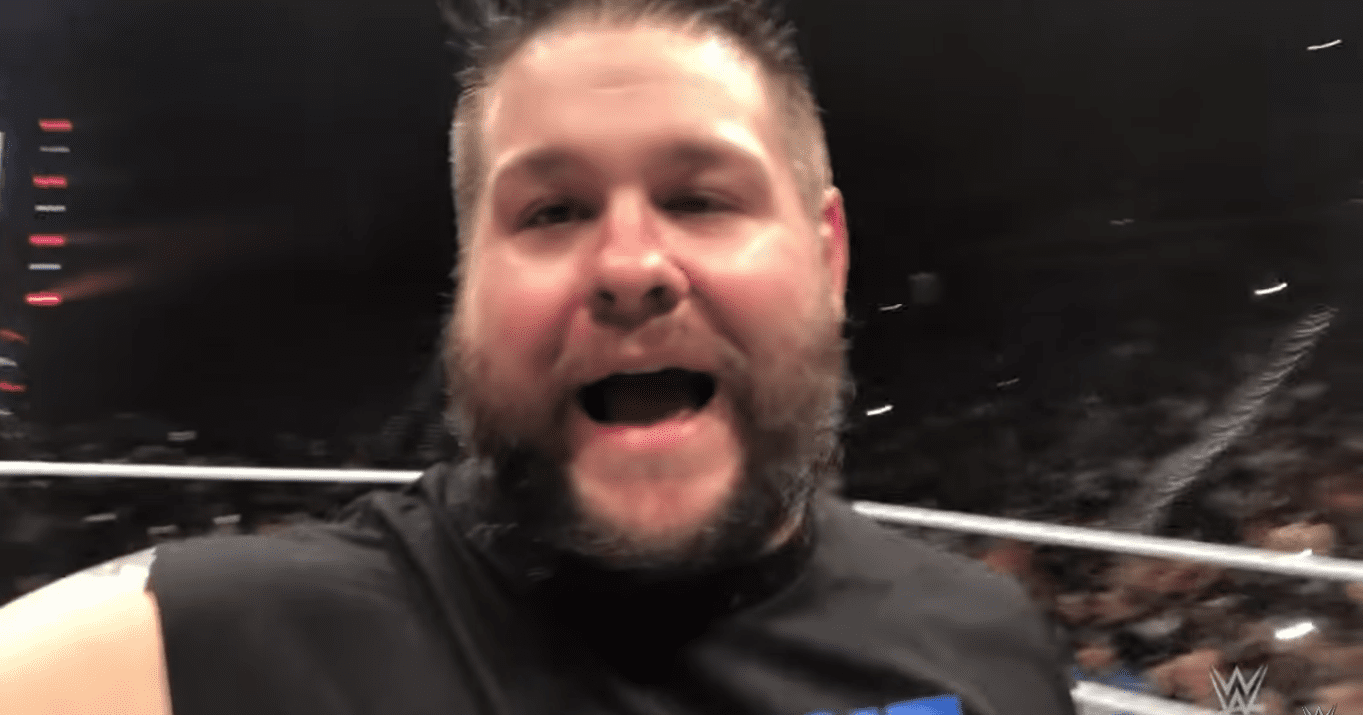 Watch Kevin Owens Promote His Match On Social Media During a House Show