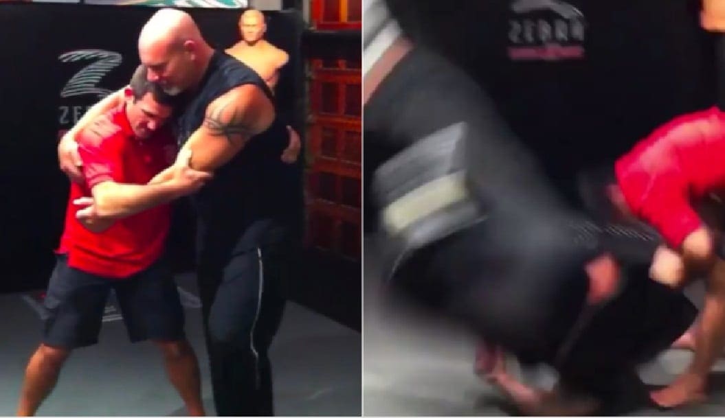 Watch Goldberg Get Tossed Around A Judo Mat