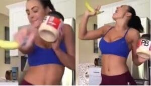 Peyton Royce Dances With A Banana