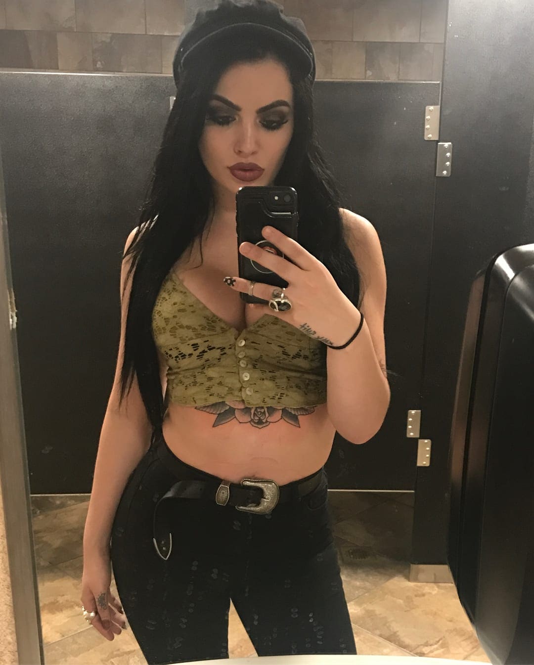 Paige Gets Huge Tattoo On Her Stomach