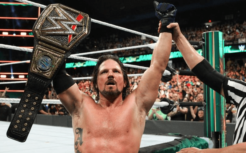 Reason AJ Styles Has Not Dropped the WWE Title