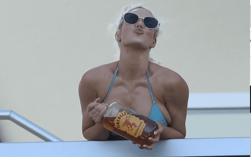 Lana Caught Dancing W/Bottle Of Whiskey