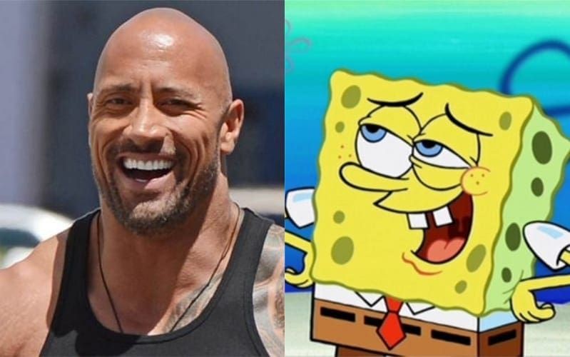The Rock Reacts To Tweet From Spongebob Squarepants