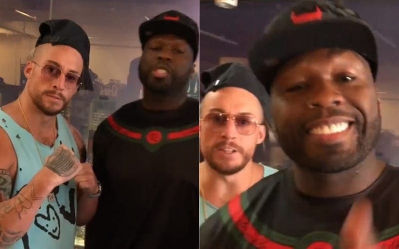 It Looks Like Enzo Amore & 50 Cent Just Called Out Sly Stallone