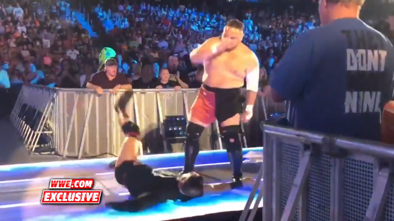 Watch Samoa Joe Attack Tye Dillinger Before Last Night’s SmackDown Live