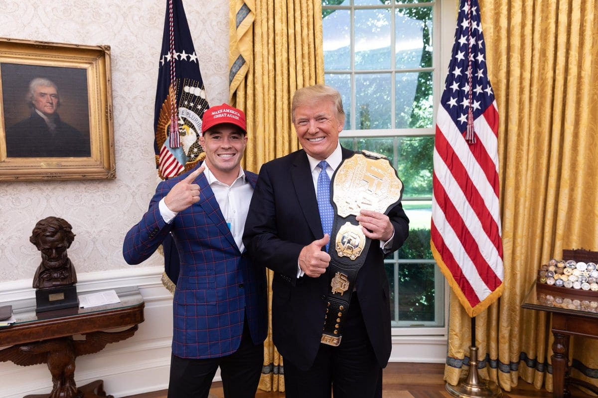 Colby Covington Makes It to The White House to Meet Donald Trump