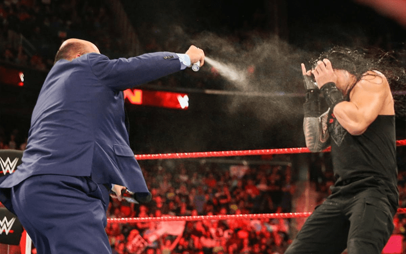 Roman Reigns Apparently Shot With Real Pepper Spray During Raw