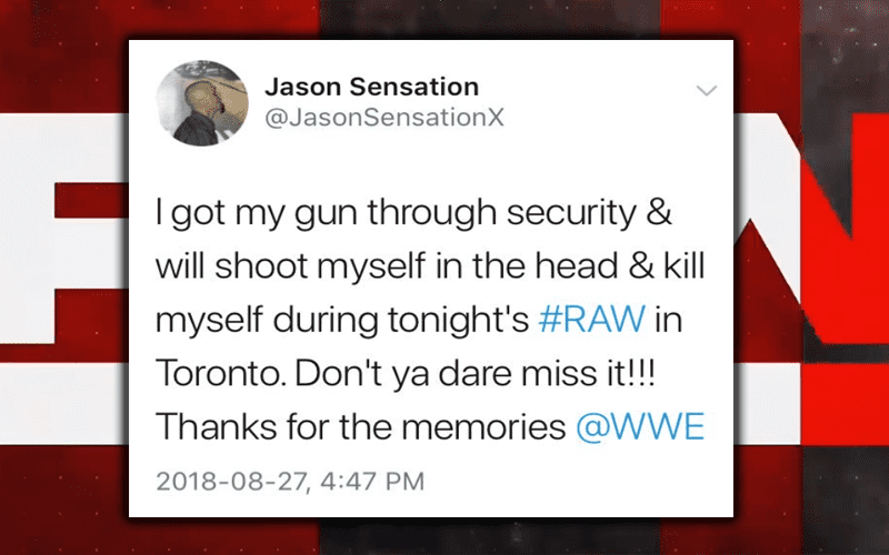 Jason Sensation Reveals Events That Lead Up To His RAW Suicide Joke