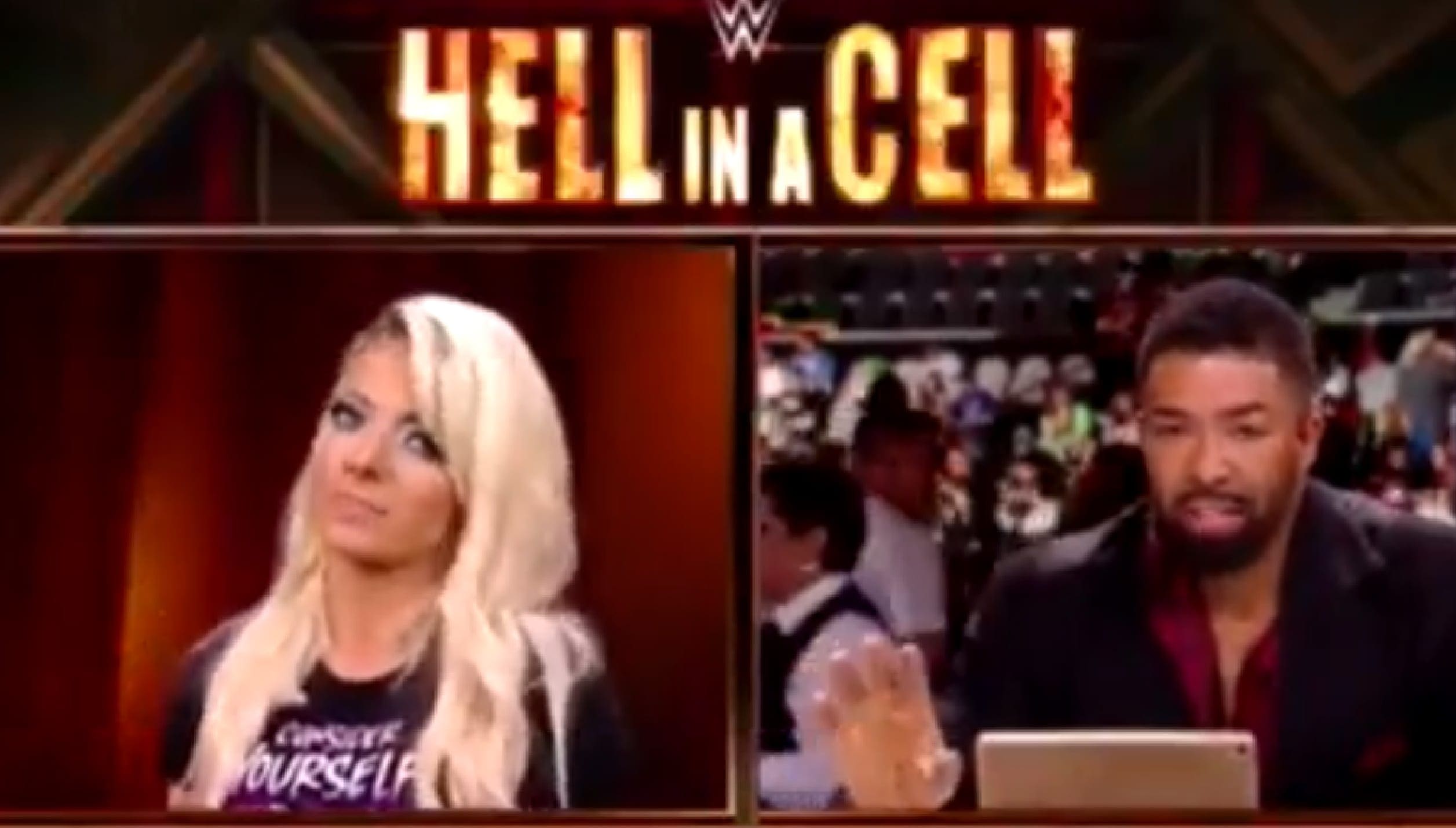 Watch Alexa Bliss Blow-Off David Otunga During Hell In A Cell Kickoff Show