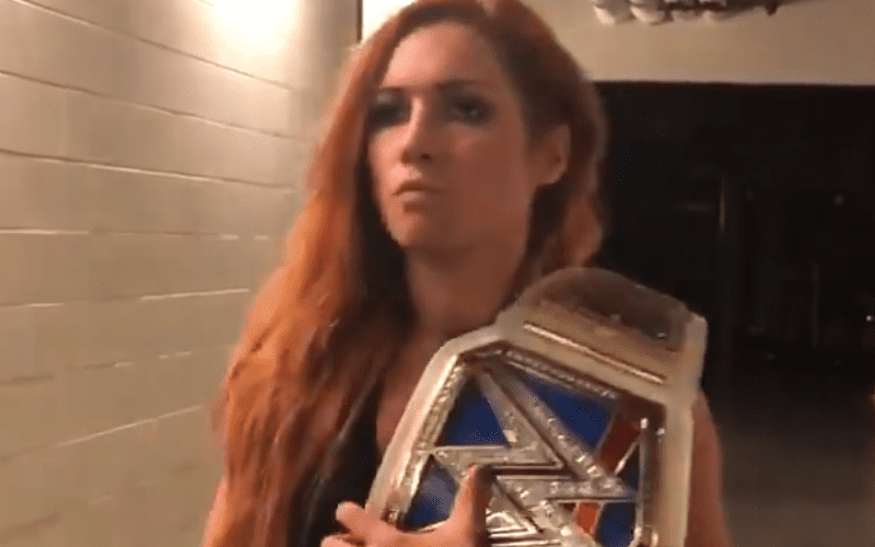 Becky Lynch Going Into Tonight’s SmackDown Hurt