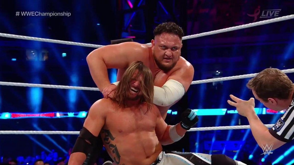 AJ Styles & Samoa Joe Battle In Bloody No DQ WWE Championship Match At Super Show-Down