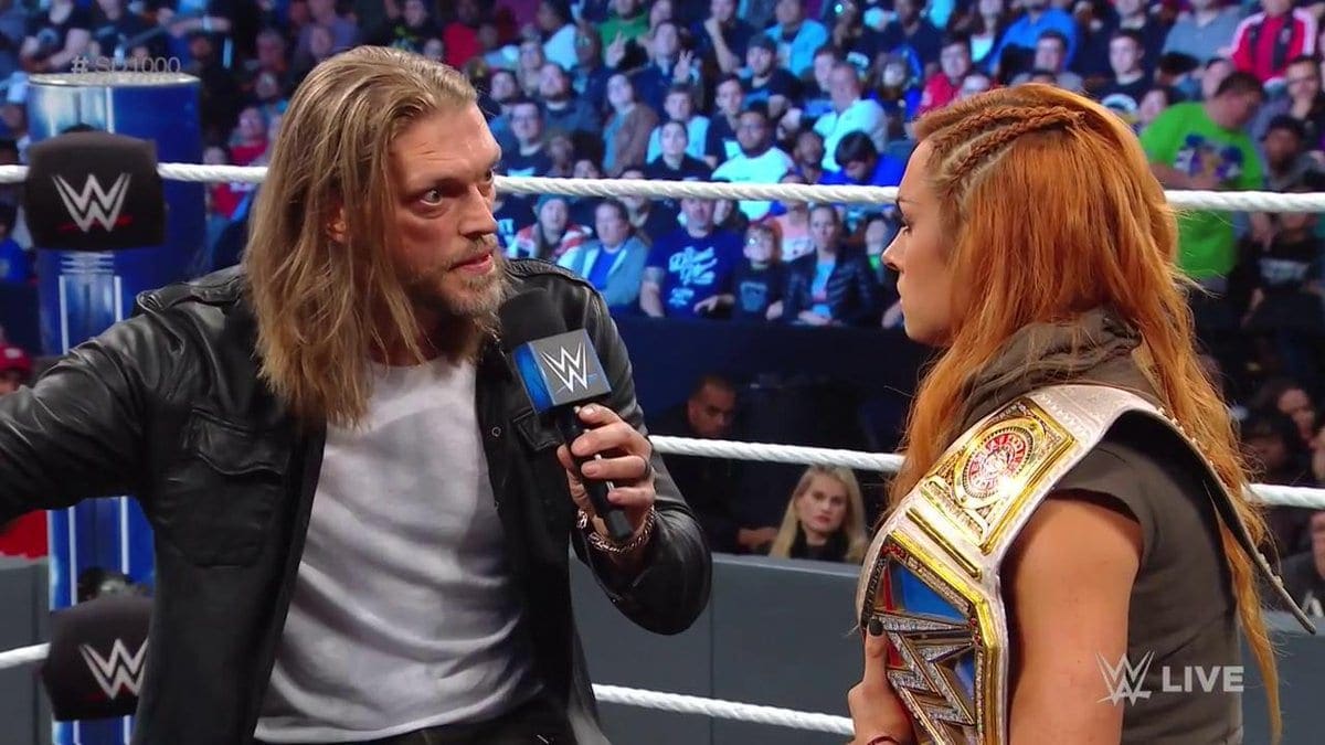 Edge Returns On SmackDown 1000 To Talk Some Sense Into Becky Lynch