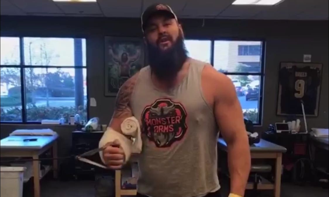 Braun Strowman Shows Off Rehabbing 24 Hours After Surgery & He’s Not Happy