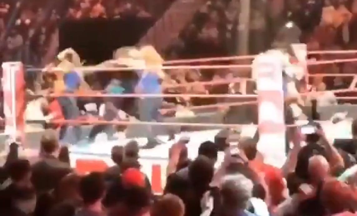 Fan Video Footage Of Nia Jax Injurying Becky Lynch On WWE Raw