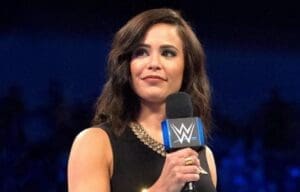 WWE’s Charly Caruso Barley Avoids Embarrassing Accident