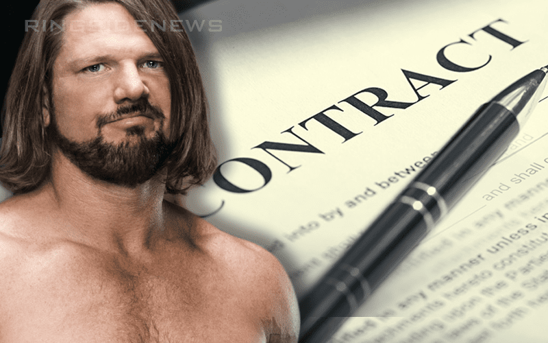 AJ Styles Has Not Re-Signed WWE Contract