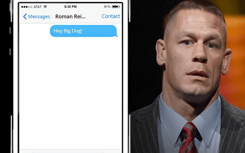 What John Cena Texted Roman Reigns When Learning About His Leukemia