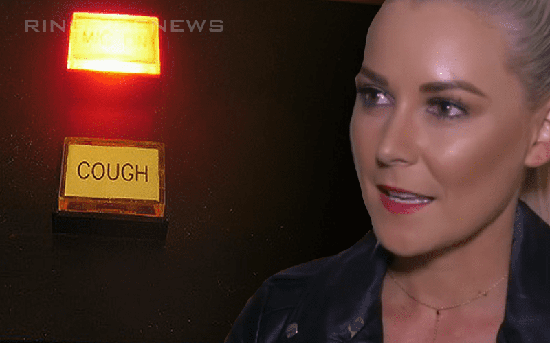 Why WWE Had To Install A Special Cough Button For Renee Young On RAW