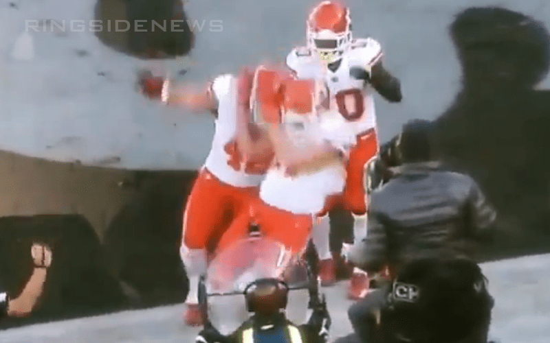 Watch NFL Player Travis Kelce Hit A Stone Cold Stunner