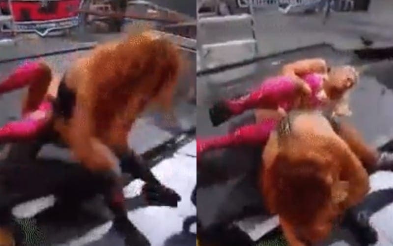Unseen Footage Of Becky Lynch’s Brutal Botch On Charlotte Flair At WWE TLC