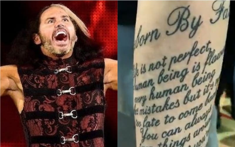 Matt Hardy Is Blown Away By Wonderful Fan Tattoo Tribute