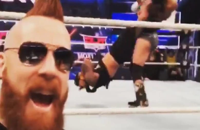 Sheamus Posts Hilarious Video Selfie During WWE SmackDown Live