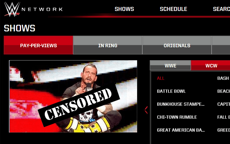 CM Punk Censored On WWE Network