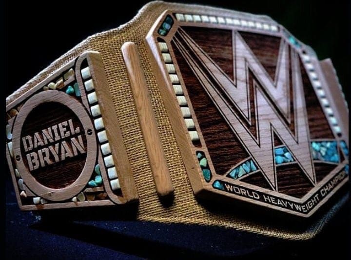 Check Out Photos of Daniel Bryan’s New Wooden WWE Championship Title