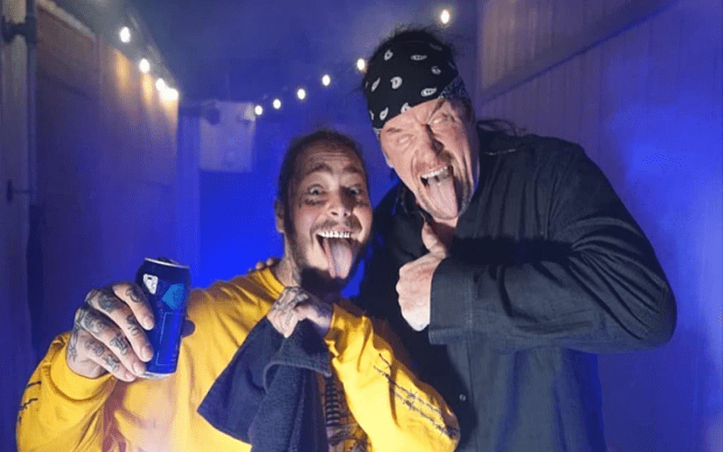 Undertaker Shares Rehearsal Photos With Post Malone for 2018 Chokeslam Spot