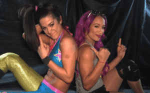 Sasha Banks & Bayley Do Young Bucks Pose At WWE Royal Rumble Axxess