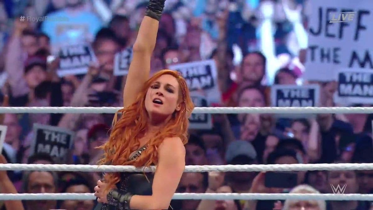 Becky Lynch Surprise Royal Rumble Entry Results In WWE WrestleMania Title Match