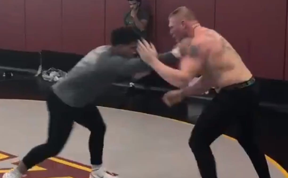 Brock Lesnar Helps Train College Wrestler For Possible WWE Run