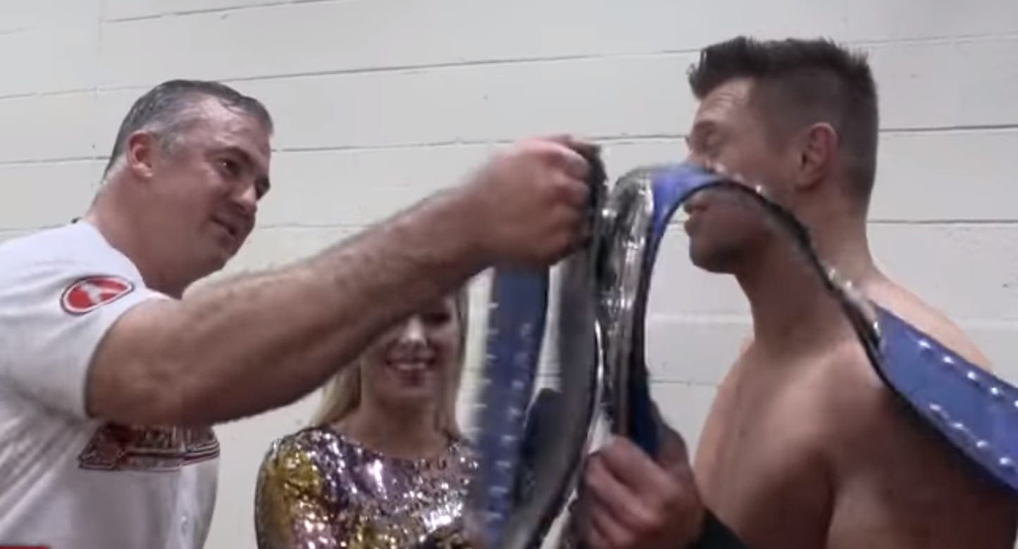 Shane McMahon & The Miz Celebrate Like Best Friends After WWE Royal Rumble