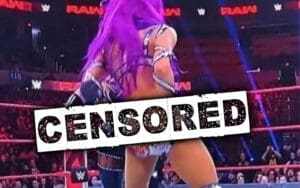 WWE RAW Cut Feed Due To Sasha Banks Wardrobe Malfunction WWE RAW Cut Feed Due To Sasha Banks Wardrobe Malfunction