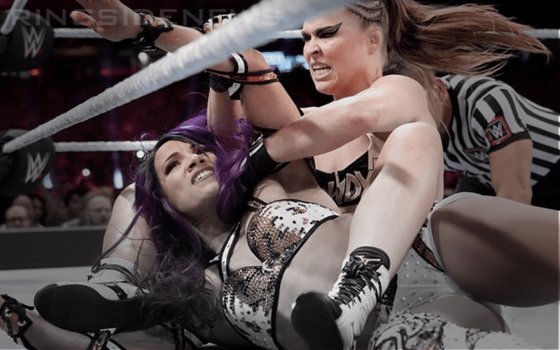 Sasha Banks Injured During Ronda Rousey Match At WWE Royal Rumble
