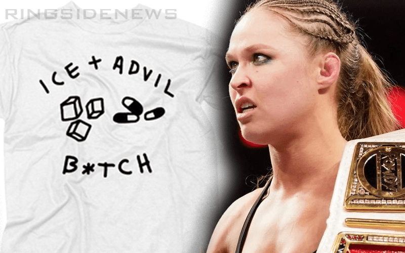 Ronda Rousey Selling Merch With Phrases Used On WWE RAW