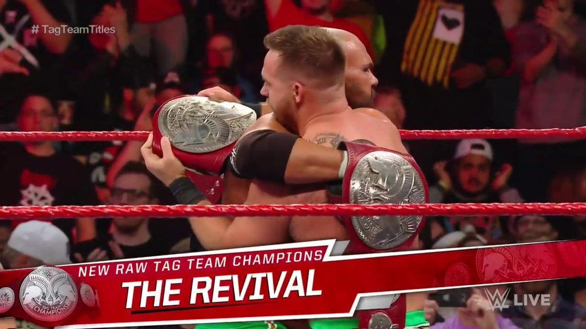 The Revival Wins WWE RAW Tag Team Titles