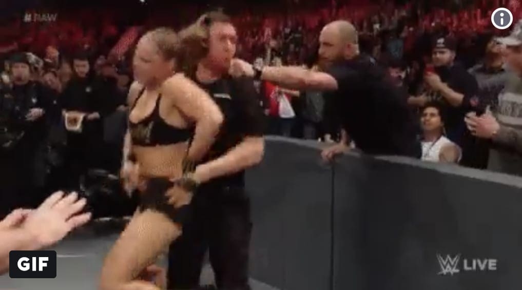 Travis Browne Gets Physical During WWE RAW To Save Ronda Rousey From Herself