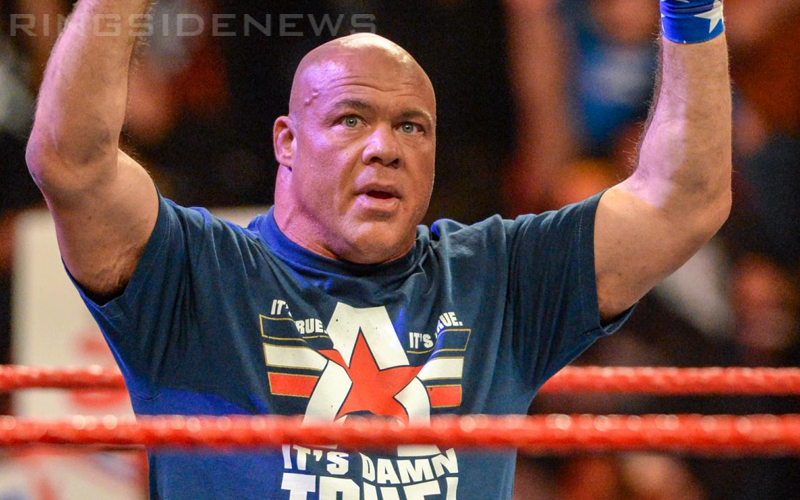 Kurt Angle’s Wife Wasn’t Happy About His WrestleMania Opponent Choice