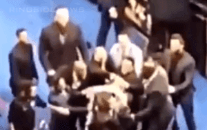 Footage Of Dash Wilder Knocking The Crap Out Of Bret Hart Attacker