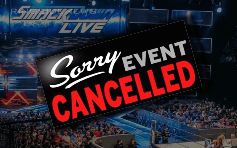 WWE Cancels Monday’s SmackDown Live Event